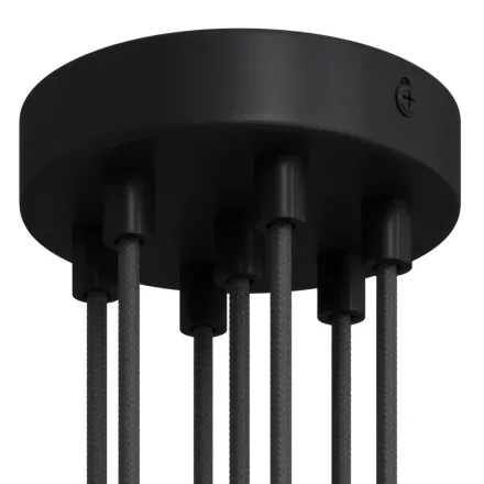 Creative Cables mennyezeti rózsa Hengeres fém 7 lyukú mennyezeti rozetta készlet KRM576FVNTERM