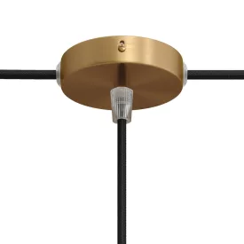   Creative Cables mennyezeti rózsa Készlet Mini fém hengeres rozetta 1 központi és 2 oldalsó KRM83FC2LOTS