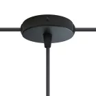 Creative Cables mennyezeti rózsa Készlet Mini fém hengeres rozetta 1 központi és 2 oldalsó KRM83FC2LVN
