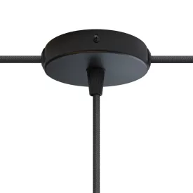   Creative Cables mennyezeti rózsa Készlet Mini fém hengeres rozetta 1 központi és 2 oldalsó KRM83FC2LVN