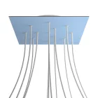 Creative Cables mennyezeti rózsa Square XXL Rose-One 12 lyukas és 4 oldalsó lyukas mennyezeti KROQ4012F114