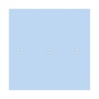 Creative Cables mennyezeti rózsa Square XXL Rose-One 3 lyukas és 4 oldalsó lyukas mennyezeti KROQ403TF114