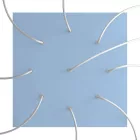 Creative Cables mennyezeti rózsa Square XXL Rose-One 9 lyukas és 4 oldalsó lyukas mennyezeti KROQ409EF114