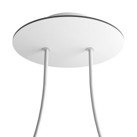   Creative Cables mennyezeti rózsa Kerek rozetta – egy 2 lyukas és négy oldalsó lyukas KROR202F102