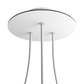   Creative Cables mennyezeti rózsa Kerek rozetta – egy 3 lyukas és négy oldalsó lyukas KROR203TF102