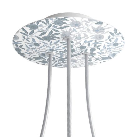 Creative Cables mennyezeti rózsa Round Rose-One 3 lyukú és 4 oldalsó lyukú mennyezeti rózsa KROR203TF301