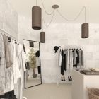 Creative Cables mennyezeti rózsa Round Rose-One 3 lyukú és 4 oldalsó lyukú mennyezeti rózsa KROR203TF301