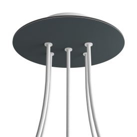   Creative Cables mennyezeti rózsa Kerek rozetta – egy 5 lyukas és 4 oldalsó lyukas KROR205F111