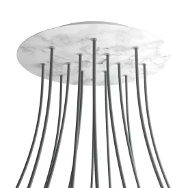   Creative Cables mennyezeti rózsa Kerek XXL Rose-One 14 lyukas és 4 oldalsó lyukas mennyezeti KROR4014F105