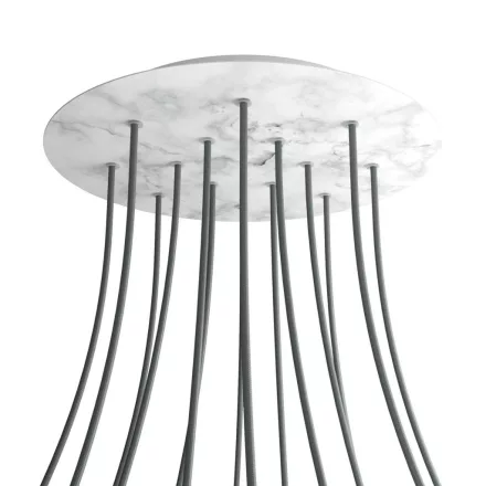 Creative Cables mennyezeti rózsa Kerek XXL Rose-One 14 lyukas és 4 oldalsó lyukas mennyezeti KROR4014F105