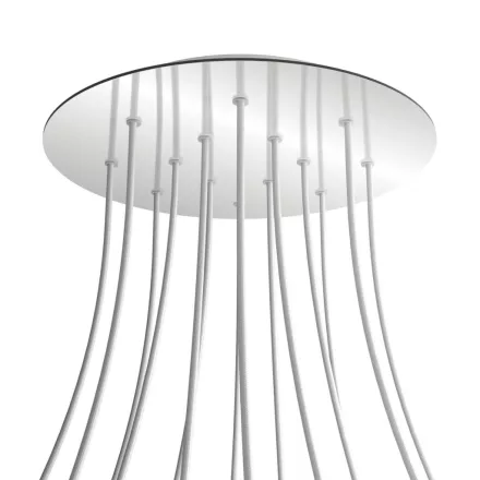 Creative Cables mennyezeti rózsa Kerek XXL Rose-One 14 lyukas és 4 oldalsó lyukas mennyezeti KROR4014F112