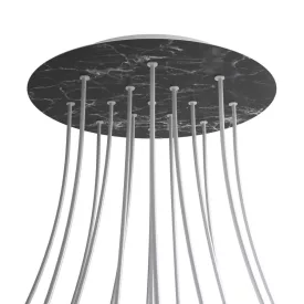   Creative Cables mennyezeti rózsa Kerek XXL Rose-One 15 lyukas és 4 oldalsó lyukas mennyezeti KROR4015F104