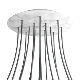   Creative Cables mennyezeti rózsa Kerek XXL Rose-One 15 lyukas és 4 oldalsó lyukas mennyezeti KROR4015F105