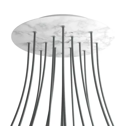Creative Cables mennyezeti rózsa Kerek XXL Rose-One 15 lyukas és 4 oldalsó lyukas mennyezeti KROR4015F105