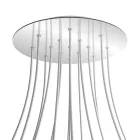 Creative Cables mennyezeti rózsa Kerek XXL Rose-One 15 lyukas és 4 oldalsó lyukas mennyezeti KROR4015F112