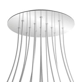   Creative Cables mennyezeti rózsa Kerek XXL Rose-One 15 lyukas és 4 oldalsó lyukas mennyezeti KROR4015F112