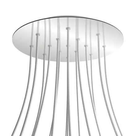 Creative Cables mennyezeti rózsa Kerek XXL Rose-One 15 lyukas és 4 oldalsó lyukas mennyezeti KROR4015F112