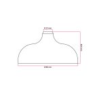 Creative Cables design lámpa Szilikon rózsakészlet központi furattal és oldalsó furat elrendezéssel KROSSISB