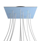 Creative Cables mennyezeti rózsa Square XXL Rose-One 12 lyukas és 4 oldalsó lyukas mennyezeti KROVNQ4012F114