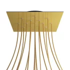 Creative Cables mennyezeti rózsa Square XXL Rose-One 15 lyukú és 4 oldalsó lyukú mennyezeti KROVNQ4015F107
