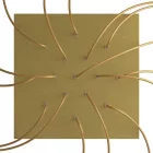 Creative Cables mennyezeti rózsa Square XXL Rose-One 15 lyukú és 4 oldalsó lyukú mennyezeti KROVNQ4015F107