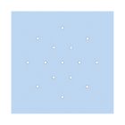 Creative Cables mennyezeti rózsa Square XXL Rose-One 15 lyukú és 4 oldalsó lyukú mennyezeti KROVNQ4015F114