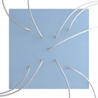 Creative Cables mennyezeti rózsa Square XXL Rose-One 9 X alakú lyukakkal és 4 oldalsó KROVNQ409XF114