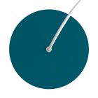 Round Rose-One 1 lyukú és 4 oldalsó lyukú mennyezeti rózsa, 200 mm