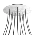 Creative Cables mennyezeti rózsa Kerek XXL Rose-One 14 lyukas és 4 oldalsó lyukas mennyezeti KROVNR4014F105