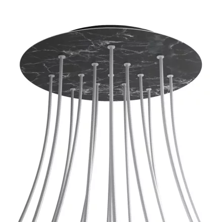 Creative Cables mennyezeti rózsa Kerek XXL Rose-One 15 lyukas és 4 oldalsó lyukas mennyezeti KROVNR4015F104