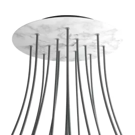   Creative Cables mennyezeti rózsa Kerek XXL Rose-One 15 lyukas és 4 oldalsó lyukas mennyezeti KROVNR4015F105