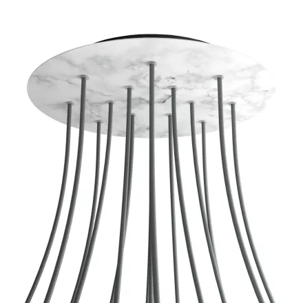Creative Cables mennyezeti rózsa Kerek XXL Rose-One 15 lyukas és 4 oldalsó lyukas mennyezeti KROVNR4015F105