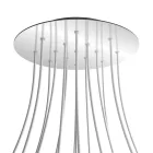 Creative Cables mennyezeti rózsa Kerek XXL Rose-One 15 lyukas és 4 oldalsó lyukas mennyezeti KROVNR4015F112