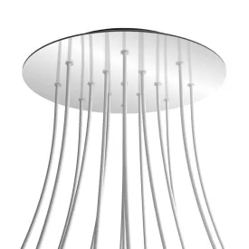   Creative Cables mennyezeti rózsa Kerek XXL Rose-One 15 lyukas és 4 oldalsó lyukas mennyezeti KROVNR4015F112