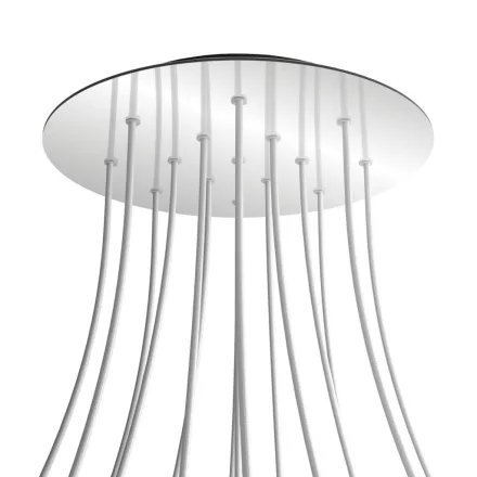 Creative Cables mennyezeti rózsa Kerek XXL Rose-One 15 lyukas és 4 oldalsó lyukas mennyezeti KROVNR4015F112