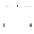 Creative Cables függeszték Spider – 2 lámpás többfunkciós függesztett lámpa gyártott lámpa szövetkábelekkel KSPM2TISRM19DCSPAC-L