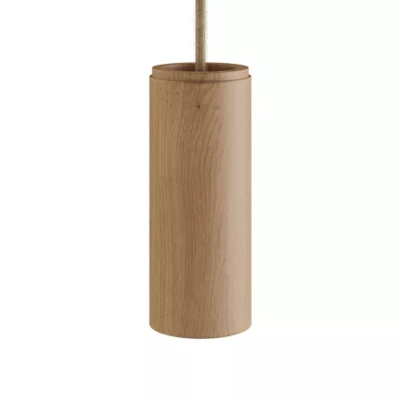 Creative Cables spotlámpa Tub-E14, fa cső spotlámpához, E14 kettős gyűrűs lámpafoglalattal KSPOTLE1401 semleges