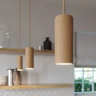 Creative Cables spotlámpa Tub-E14, fa cső spotlámpához, E14 kettős gyűrűs lámpafoglalattal KSPOTLE1401 semleges