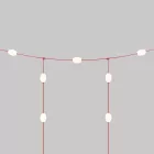 Creative Cables kültéri lámpa Rácsos kültéri fényfüzér 7 lámpával IP67
