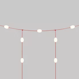   Creative Cables kültéri lámpa Rácsos kültéri fényfüzér 7 lámpával IP67