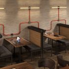 Creative-Tube rugalmas védőcső, Solid Color Fluo Orange RF15 szövetburkolat, 20 mm átmérő