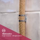 Creative-Tube rugalmas védőcső, Rayon Jute RN06 szövet borítás, átmérő 20 mm