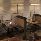 Creative-Tube rugalmas védőcső, Rayon ZigZag Gold és fekete RZ24 szövetburkolat, 20 mm átmérő