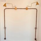 Creative-Tube rugalmas védőcső, Rayon ZigZag Gold és fekete RZ24 szövetburkolat, 20 mm átmérő