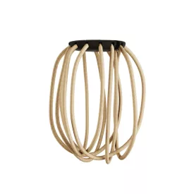   Creative Cables design lámpa Fekete Cablò lámpabúra 50 cm juta PACABLONER005JUTA bézs