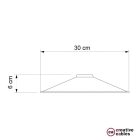 Creative Cables lámpatest Swing zománcozott fém lámpaernyő E27 foglalattal PAM13VE zöld