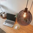 Creative Cables lámpatest Meztelen izzóketrec fém lámpaernyő Ghostbell XL E27 foglalattal