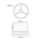 Creative Cables lámpatest Raffia lámpaernyő Honolulu