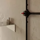 Creative Cables kapcsoló Porcelán alap elektromos aljzathoz és kapcsolóhoz/elterelőhöz, kompatibilis a Creative-Tubes termékekkel