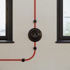 Creative Cables kapcsoló Porcelán alap elektromos aljzatokhoz és kapcsolókhoz/elterelőkhöz PBASEINOUTNER